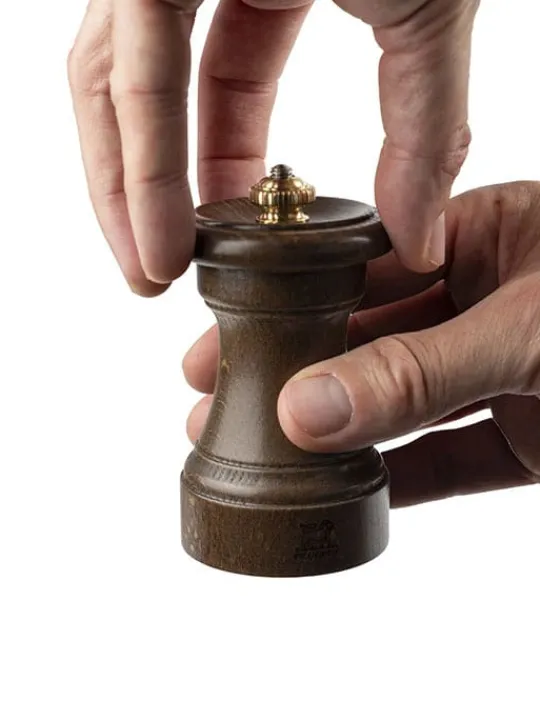 Best 1874 Manual wooden pepper mill, patinated, 10 cm - 4in Pepper|Pepper Mills