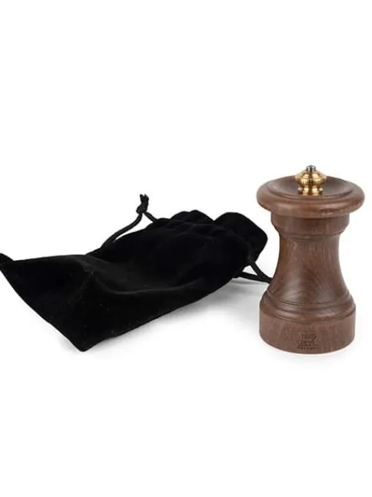 Best 1874 Manual wooden pepper mill, patinated, 10 cm - 4in Pepper|Pepper Mills
