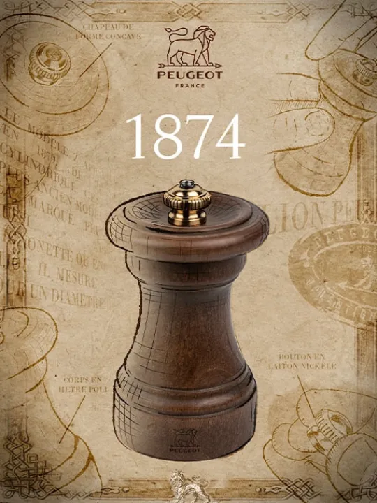 Best 1874 Manual wooden pepper mill, patinated, 10 cm - 4in Pepper|Pepper Mills