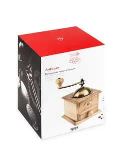 Shop Antique Manual coffee mill in hand-aged beechwood, 21cm Manual Coffee Mills
