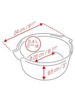 Clearance Appolia Appolia soufflé baking dish For The Foodie|Speciality Bakeware