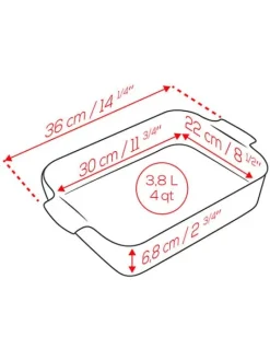 Store Appolia Ceramic rectangular baking dish in , 36cm For The Dessert Maker|For The Host With The Most