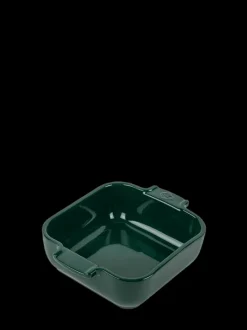 Outlet Appolia Individual ceramic square baking dish in forest green, 18cm Speciality Bakeware|Individual Dishes