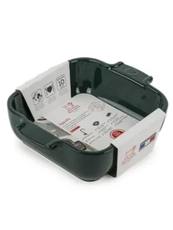 Outlet Appolia Individual ceramic square baking dish in forest green, 18cm Speciality Bakeware|Individual Dishes