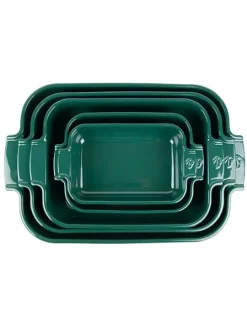 Outlet Appolia Individual ceramic rectangular baking dish in forest green, 22cm Speciality Bakeware|Individual Dishes