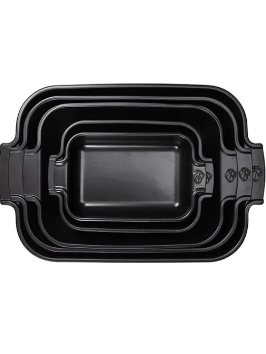 Best Appolia Individual rectangular ceramic oven dish in satin black, 22cm Speciality Bakeware|Individual Dishes