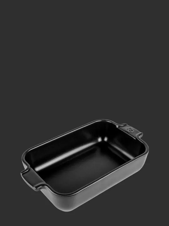 Best Appolia Individual rectangular ceramic oven dish in satin black, 22cm Speciality Bakeware|Individual Dishes