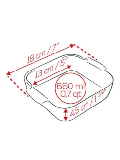 Clearance Appolia Individual square ceramic oven dish in satin black, 18cm Speciality Bakeware|Individual Dishes