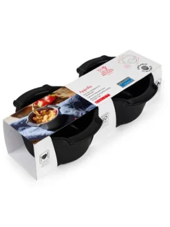 Clearance Appolia Set of ceramic ramekins, satin black, 20 cl For Under £50|For The Dessert Maker