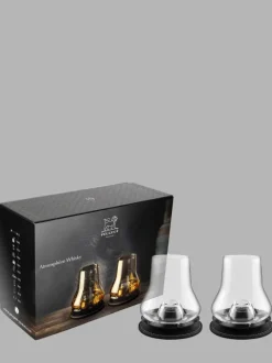 Online Atmosphère whisky Gift box - 2 whisky tasting sets with matte black chilling bases Tasting Glasses