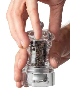 Hot Bistro Manual acrylic pepper mill, 10cm Pepper|Pepper Mills