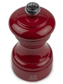 Outlet Bistro Manual wooden pepper mill in passion red gloss, 10cm For Under £50|Pepper