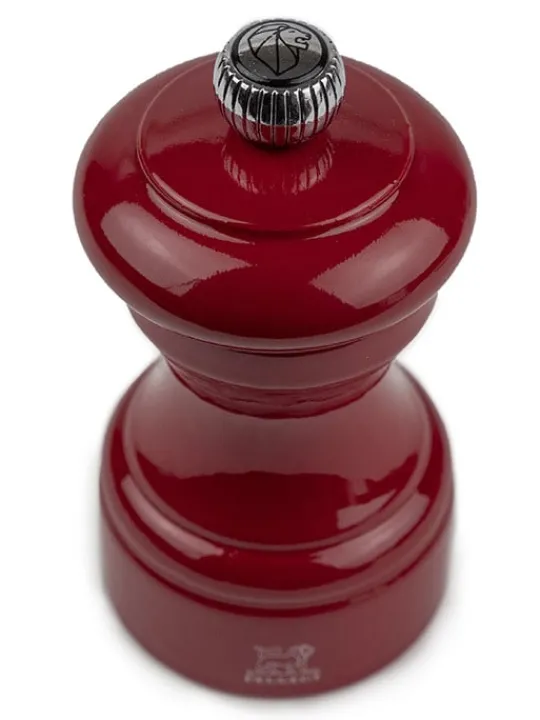 Outlet Bistro Manual wooden pepper mill in passion red gloss, 10cm For Under £50|Pepper
