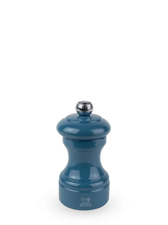 Clearance Bistro Manual wooden pepper mill in pacific blue gloss, 10cm For Under £50|For The Foodie