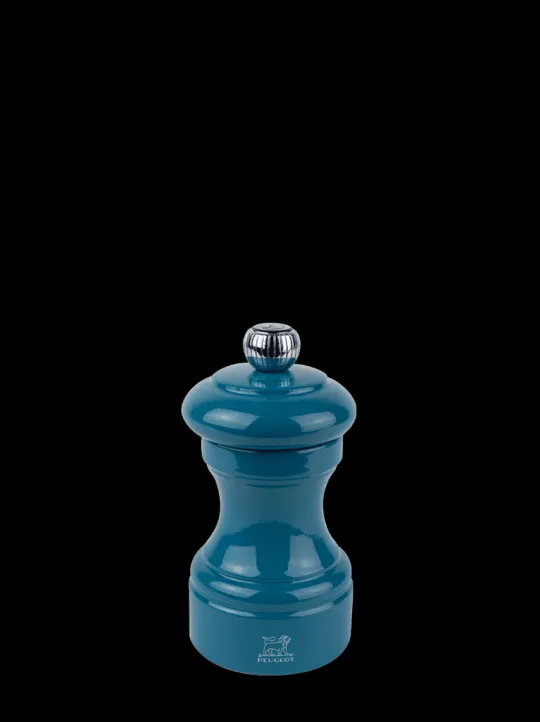 Clearance Bistro Manual wooden pepper mill in pacific blue gloss, 10cm For Under £50|For The Foodie