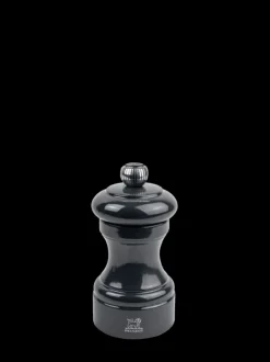 Best Sale Bistro Manual wooden pepper mill in grey gloss, 10cm For Under £50|Pepper