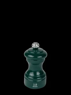Cheap Bistro Manual wooden pepper mill in forest green gloss, 10cm For Under £50|Pepper