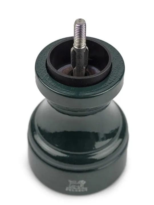 Cheap Bistro Manual wooden pepper mill in forest green gloss, 10cm For Under £50|Pepper