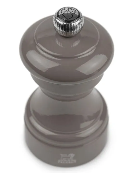 Store Bistro Manual wooden pepper mill in taupe grey gloss, 10cm For Under £50|Pepper