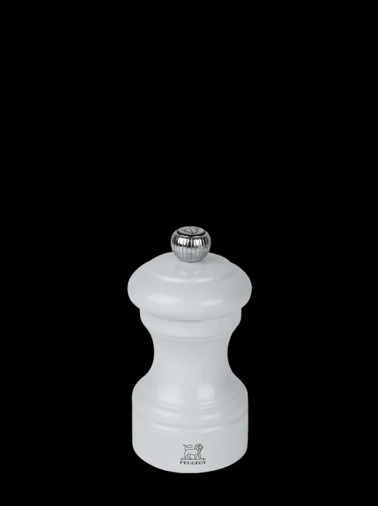 Cheap Bistro Manual wooden pepper mill in pearl grey gloss, 10cm For Under £50|Pepper