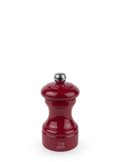 Online Bistro Manual wooden pepper mill in passion red gloss, 10cm For Under £50|Pepper
