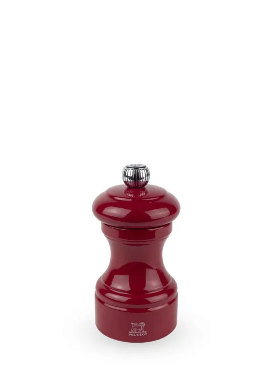 Online Bistro Manual wooden pepper mill in passion red gloss, 10cm For Under £50|Pepper