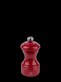 Online Bistro Manual wooden pepper mill in passion red gloss, 10cm For Under £50|Pepper