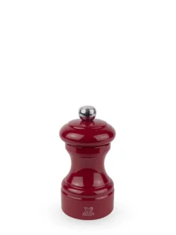 Best Bistro Manual wooden salt mill in passion red gloss, 10cm Salt|Salt Mills