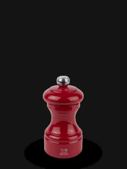 Best Bistro Manual wooden salt mill in passion red gloss, 10cm Salt|Salt Mills