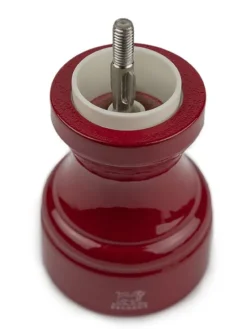 Best Bistro Manual wooden salt mill in passion red gloss, 10cm Salt|Salt Mills