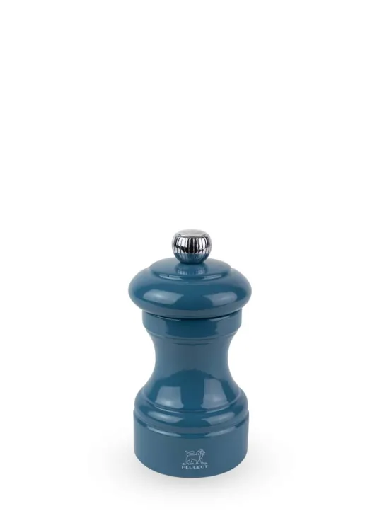 Outlet Bistro Manual wooden salt mill in pacific blue gloss, 10cm For The Foodie|Salt
