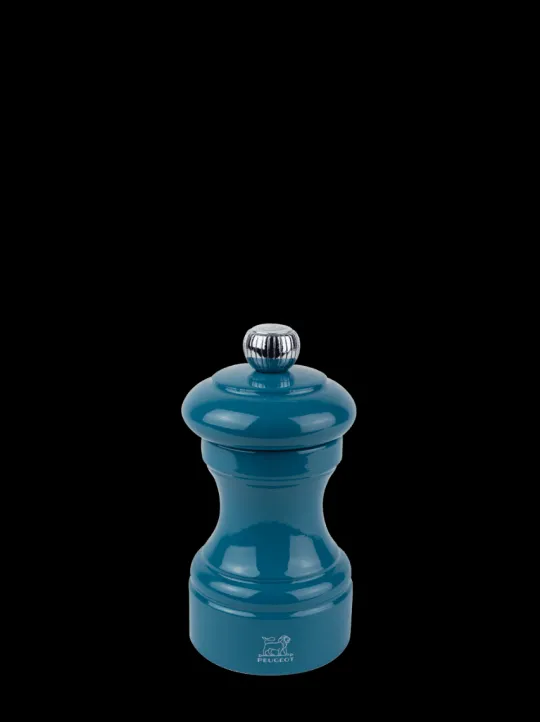 Outlet Bistro Manual wooden salt mill in pacific blue gloss, 10cm For The Foodie|Salt