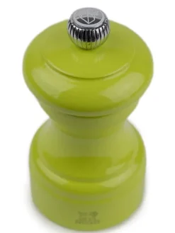 Best Bistro Manual wooden salt mill in pistachio gloss, 10cm Salt|Salt Mills