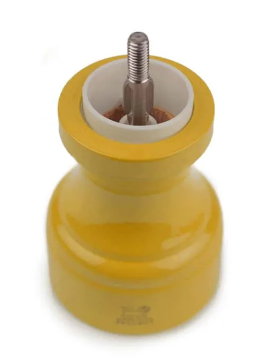 Outlet Bistro Manual wooden salt mill in saffron gloss, 10cm Salt|Salt Mills