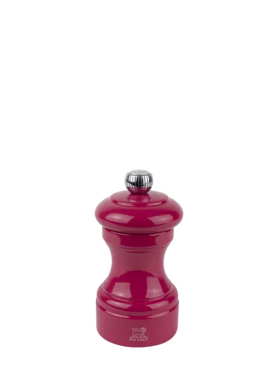 Shop Bistro Manual wooden salt mill in candy pink gloss, 10cm For The Foodie|Salt