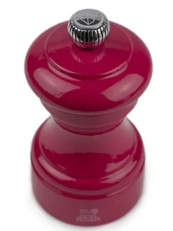 Shop Bistro Manual wooden salt mill in candy pink gloss, 10cm For The Foodie|Salt