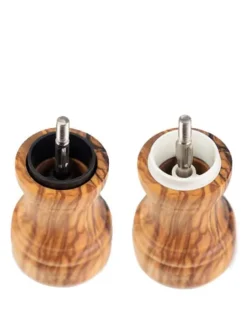 Shop Bistro set manual salt and pepper mills in olive wood, 10cm For The Host With The Most|Salt