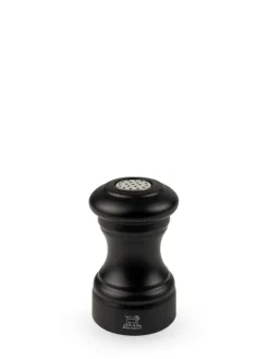 Outlet Bistro Wooden salt shaker in matt black, 9cm Salt|Salt Mills