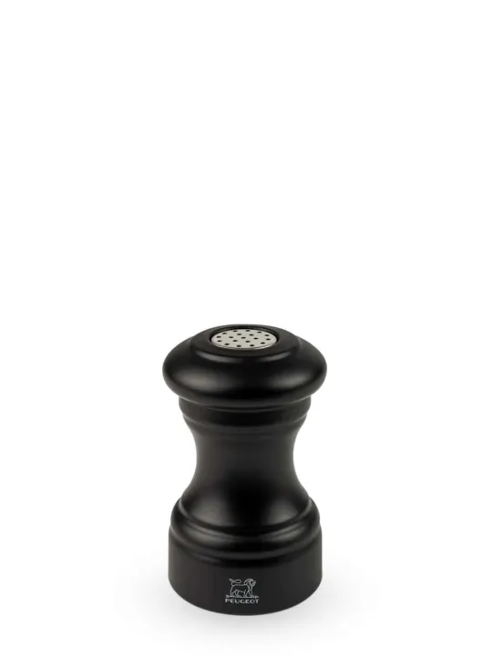 Outlet Bistro Wooden salt shaker in matt black, 9cm Salt|Salt Mills