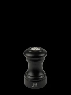 Outlet Bistro Wooden salt shaker in matt black, 9cm Salt|Salt Mills