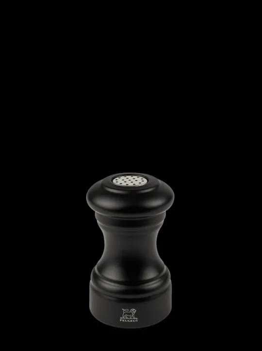 Outlet Bistro Wooden salt shaker in matt black, 9cm Salt|Salt Mills