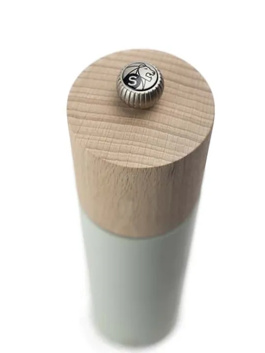 Cheap Boreal Manual beech wood salt mill in sage green, 21cm Salt|Salt Mills