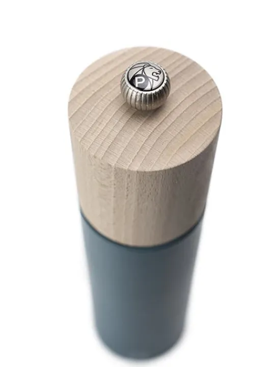 Store Boreal Manual beech wood pepper mill in celestial blue, 21cm Pepper|Pepper Mills