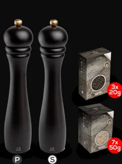 Best Checkmate bundle 30cm - 12" Salt and pepper mill checkmate set 30 cm - 12" with spices Salt|Salt & Pepper Mill Sets