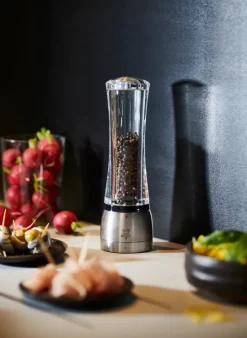 Fashion Daman U’select manual pepper mill, acrylic and stainless steel, 21 cm Pepper|Pepper Mills