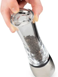 Flash Sale Daman U’select manual pepper, acrylic and stainless steel, 16 cm Pepper|Pepper Mills
