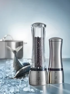 Flash Sale Daman U’select manual pepper, acrylic and stainless steel, 16 cm Pepper|Pepper Mills