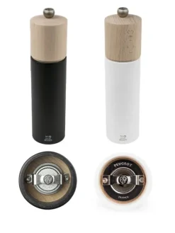 Discount Duo boreal Duo of 21 cm manual salt and pepper mills with a silicone funnel as a gift box Pepper|Pepper Mills