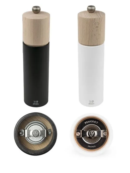 Discount Duo boreal Duo of 21 cm manual salt and pepper mills with a silicone funnel as a gift box Pepper|Pepper Mills