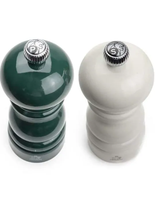 Hot Duo paris Set of paris u'select 15 cm salt and pepper mills with black tray as a gift box Salt|Salt & Pepper Mill Sets